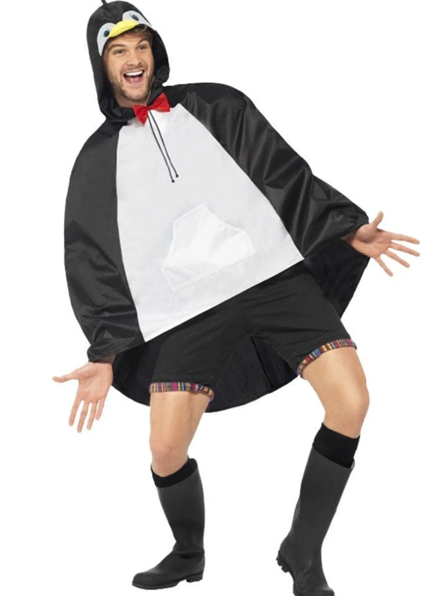 Women's Party Delights Women's<Penguin Party Poncho - Adult Costume