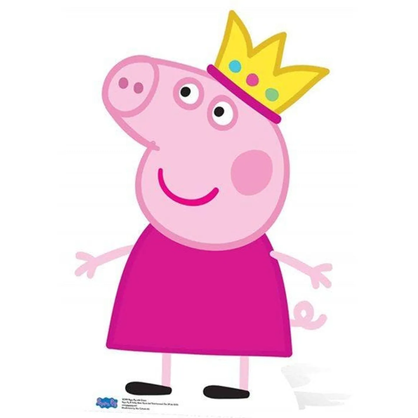 Peppa Pig Crown Cardboard Cutout - 90Cm X 62Cm<Party Delights Hot