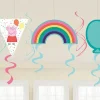 Peppa Pig Hanging Swirls - 45Cm (6Pk)<Party Delights Sale