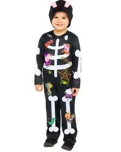 Kids' Party Delights Kids'<Peppa Pig Skeleton - Childs Costume