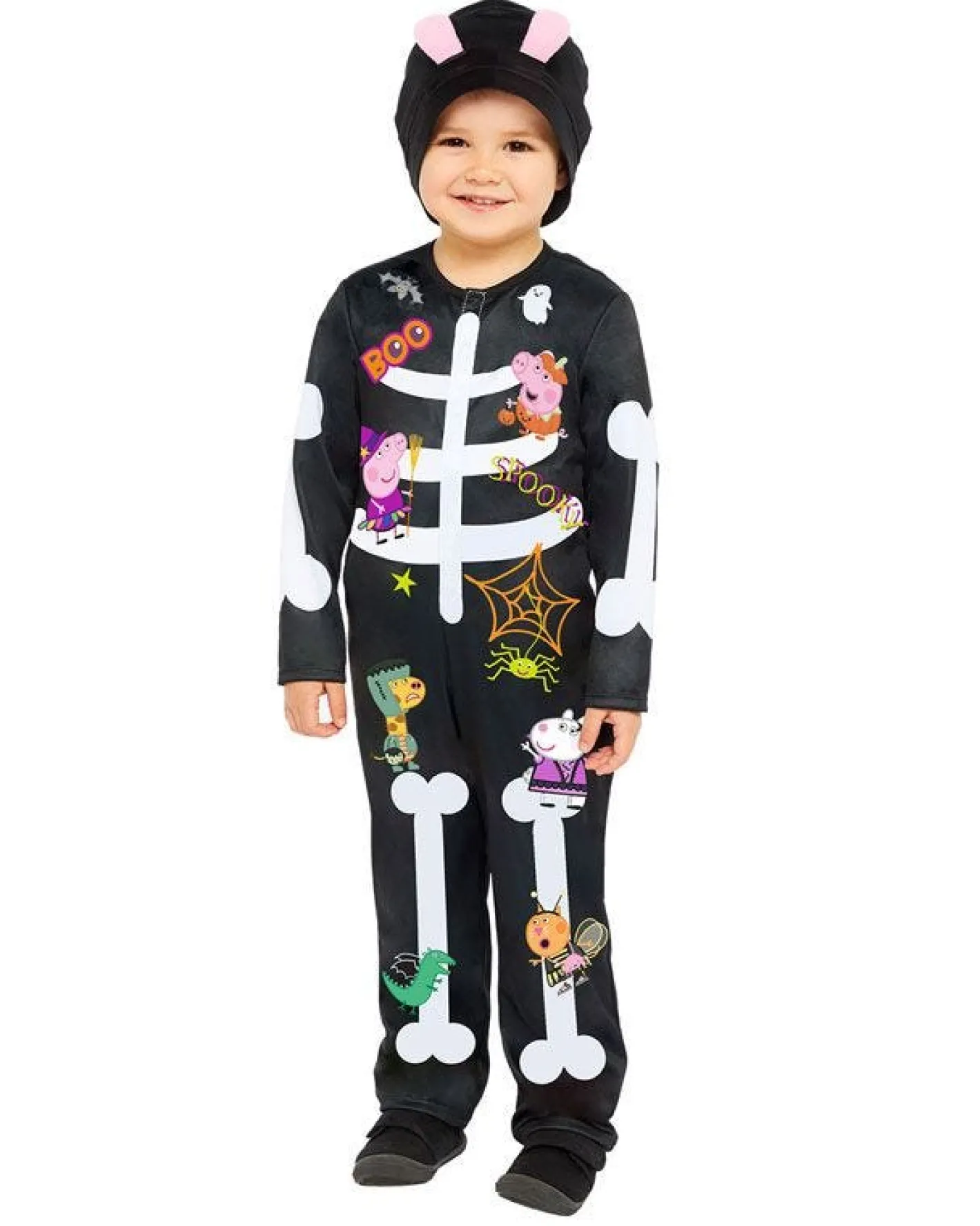 Kids' Party Delights Kids'<Peppa Pig Skeleton - Childs Costume