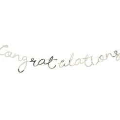 Pick & Mix Pastel Gold 'Congratulations' Banner - 1.5M<Party Delights Online