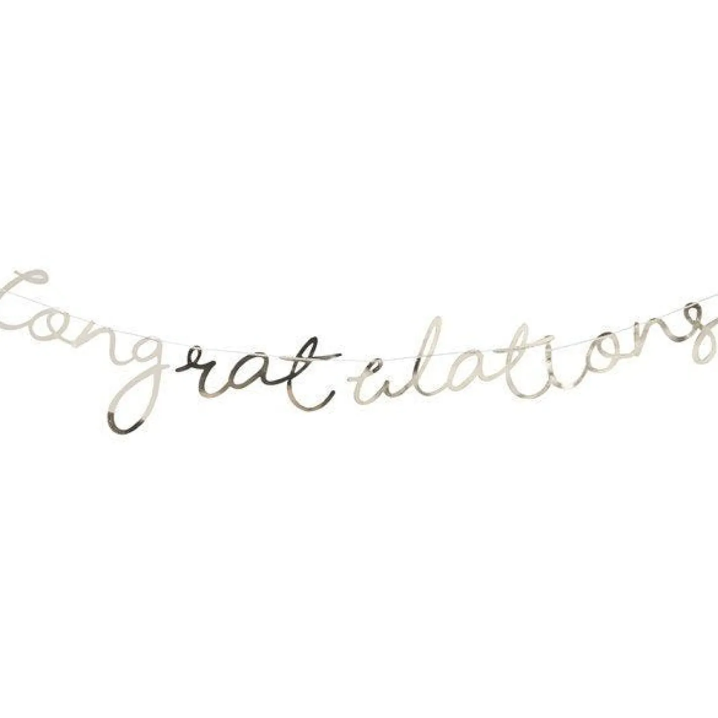 Pick & Mix Pastel Gold 'Congratulations' Banner - 1.5M<Party Delights Online