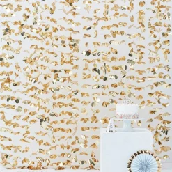 Pick & Mix Pastel Gold Curtain Backdrop - 2M X 1.8M<Party Delights Sale