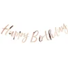 Pick & Mix Rose Gold "Happy Birthday" Paper Banner - 1.8M<Party Delights Discount
