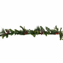Party Delights Hanging Decorations<Pine Cones & Berries Foliage Garland - 1.8M