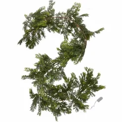 Pine Foliage Christmas Garland With Lights - 1.8M<Party Delights Best