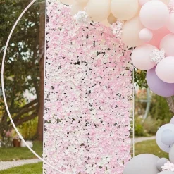 Pink & White Flower Wall Backdrop Tile - 60Cm X 40Cm<Party Delights Clearance