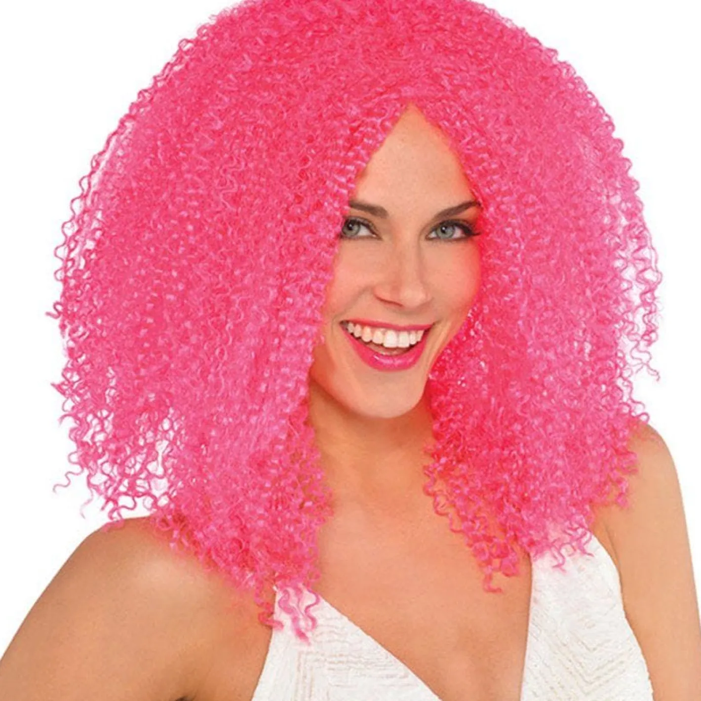 Pink Crimped Wig<Party Delights Sale