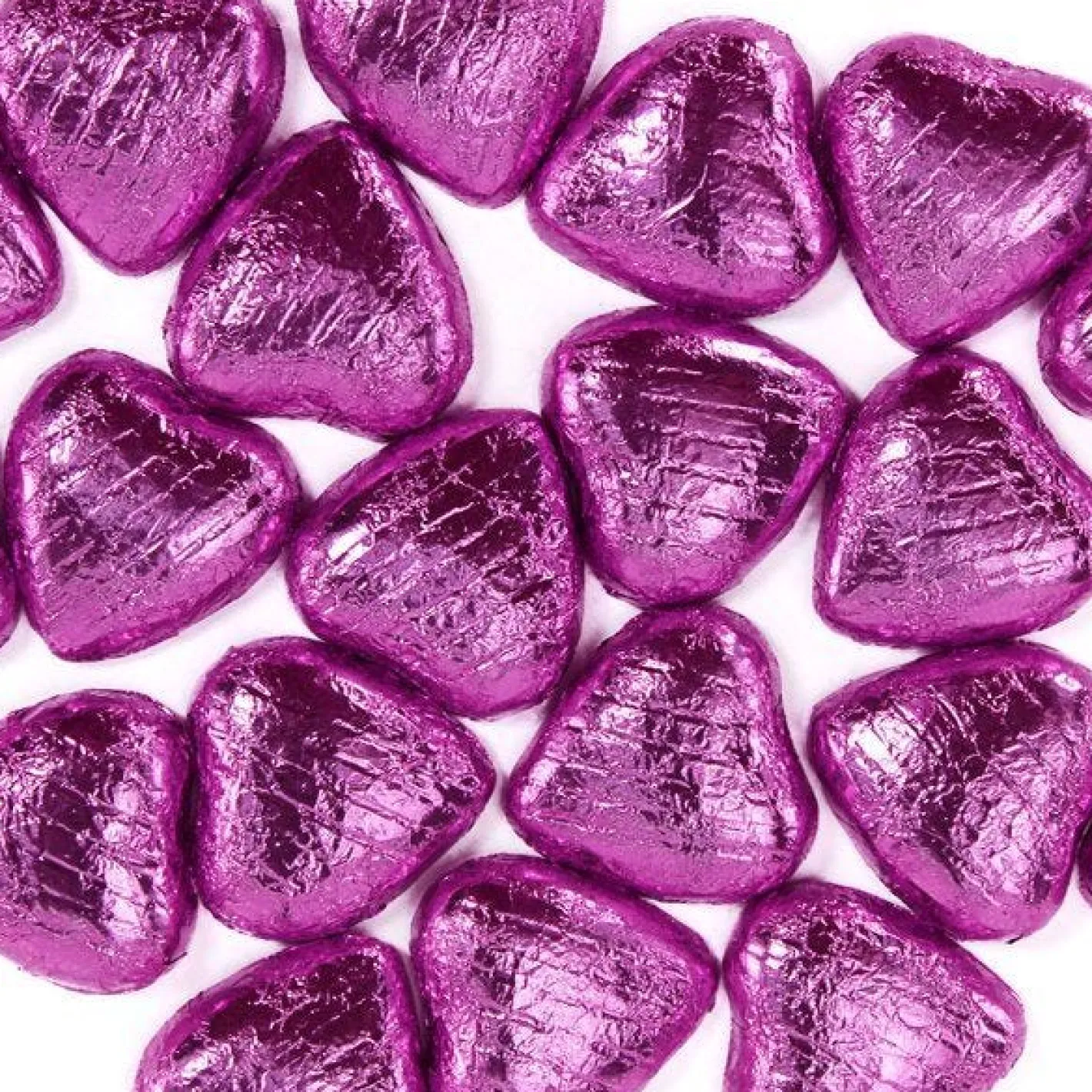 Pink Foil Chocolate Hearts X20<Party Delights Sale