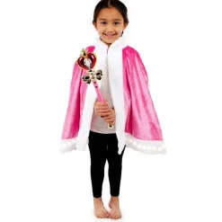 Pink Light Up Cape & Wand - Child<Party Delights Clearance
