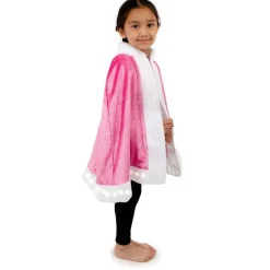 Pink Light Up Cape & Wand - Child<Party Delights Clearance