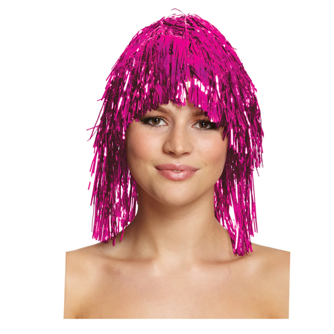 Pink Tinsel Wig<Party Delights Sale