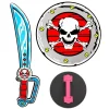 Pirate Cutlass & Shield - 52Cm<Party Delights Outlet