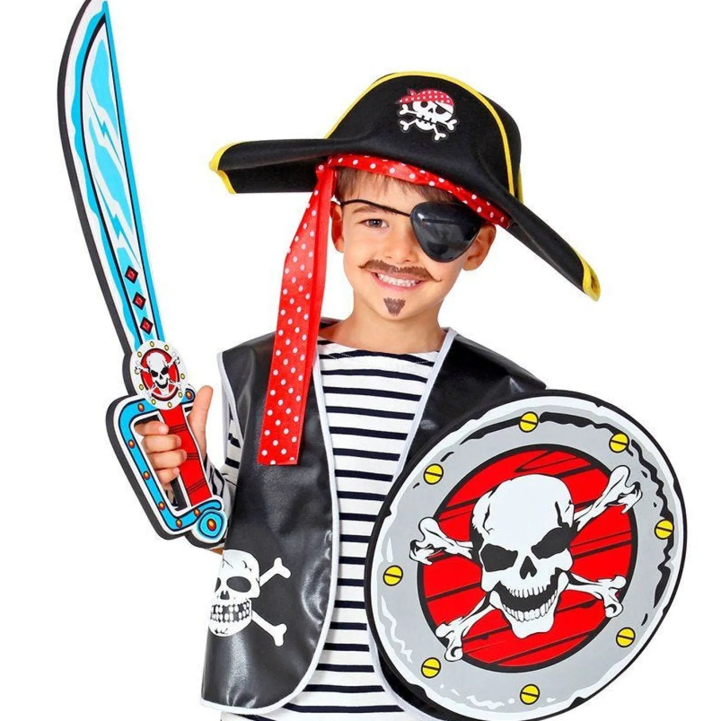 Pirate Cutlass & Shield - 52Cm<Party Delights Outlet
