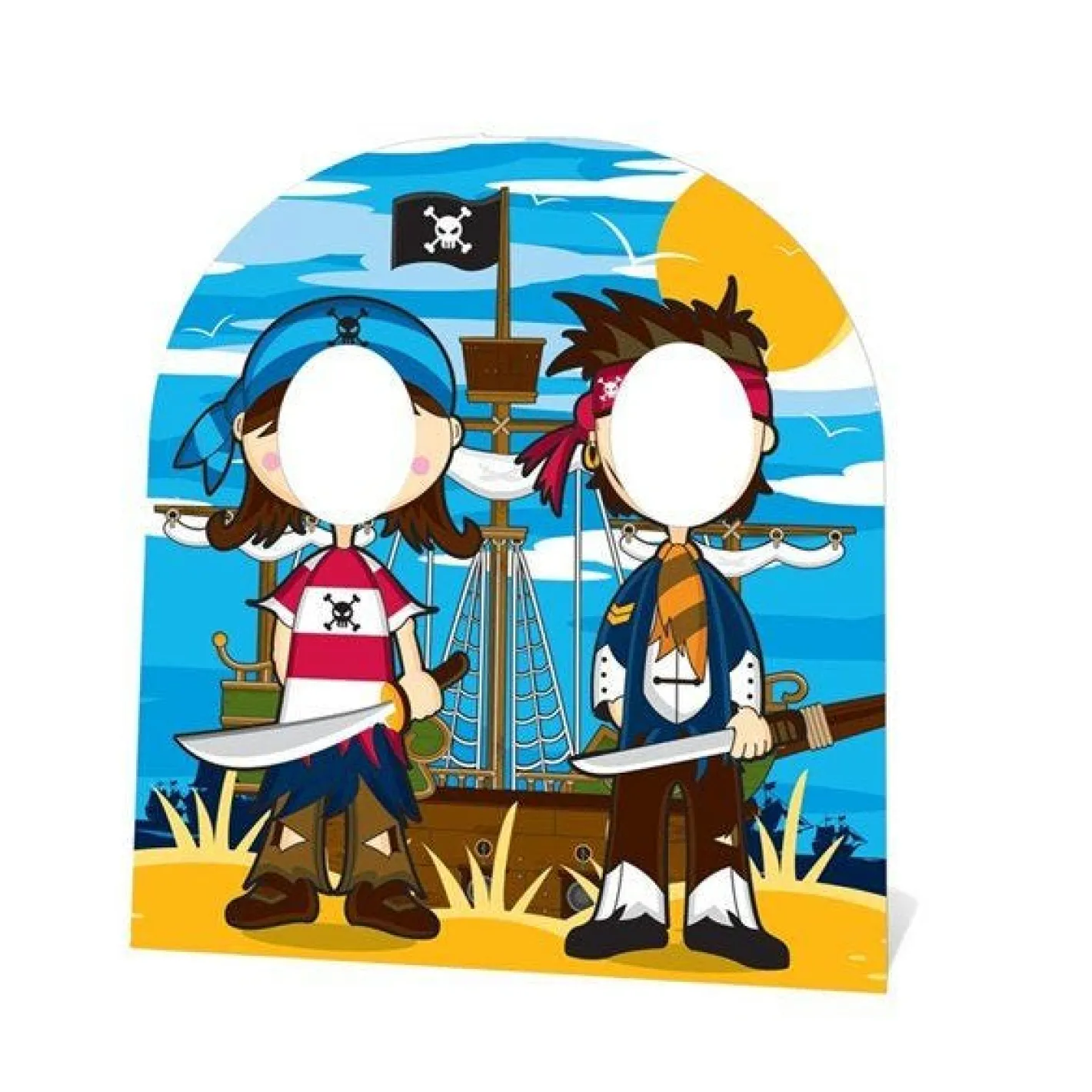 Pirate Friends Stand In Photo Prop - 120Cm X 94Cm<Party Delights Discount
