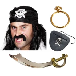 Pirate Skull & Crossbone Accessory Kit<Party Delights
