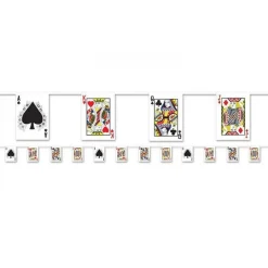 Playing Card Plastic Bunting - 3.66M<Party Delights Sale