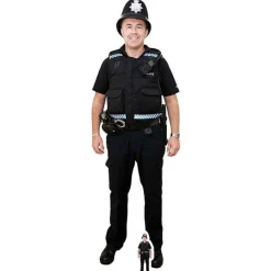 Policeman Bobby Hat Cardboard Cutout - 190Cm X 58Cm<Party Delights Discount