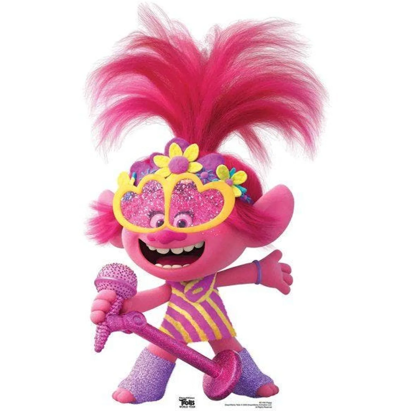 Poppy Trolls World Tour Cardboard Cutout - 95Cm X 58Cm<Party Delights