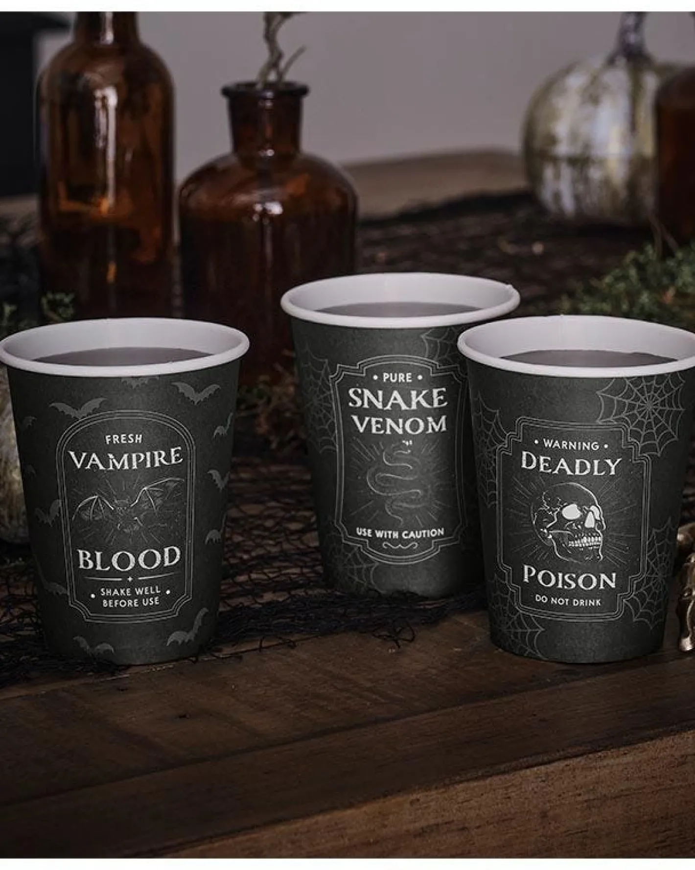 Party Delights Tableware<Potion Labels Paper Cups (8Pk)