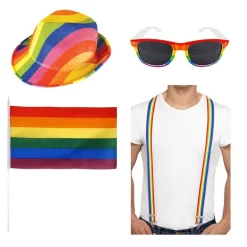Pride Hat And Glasses Accessory Kit<Party Delights Clearance