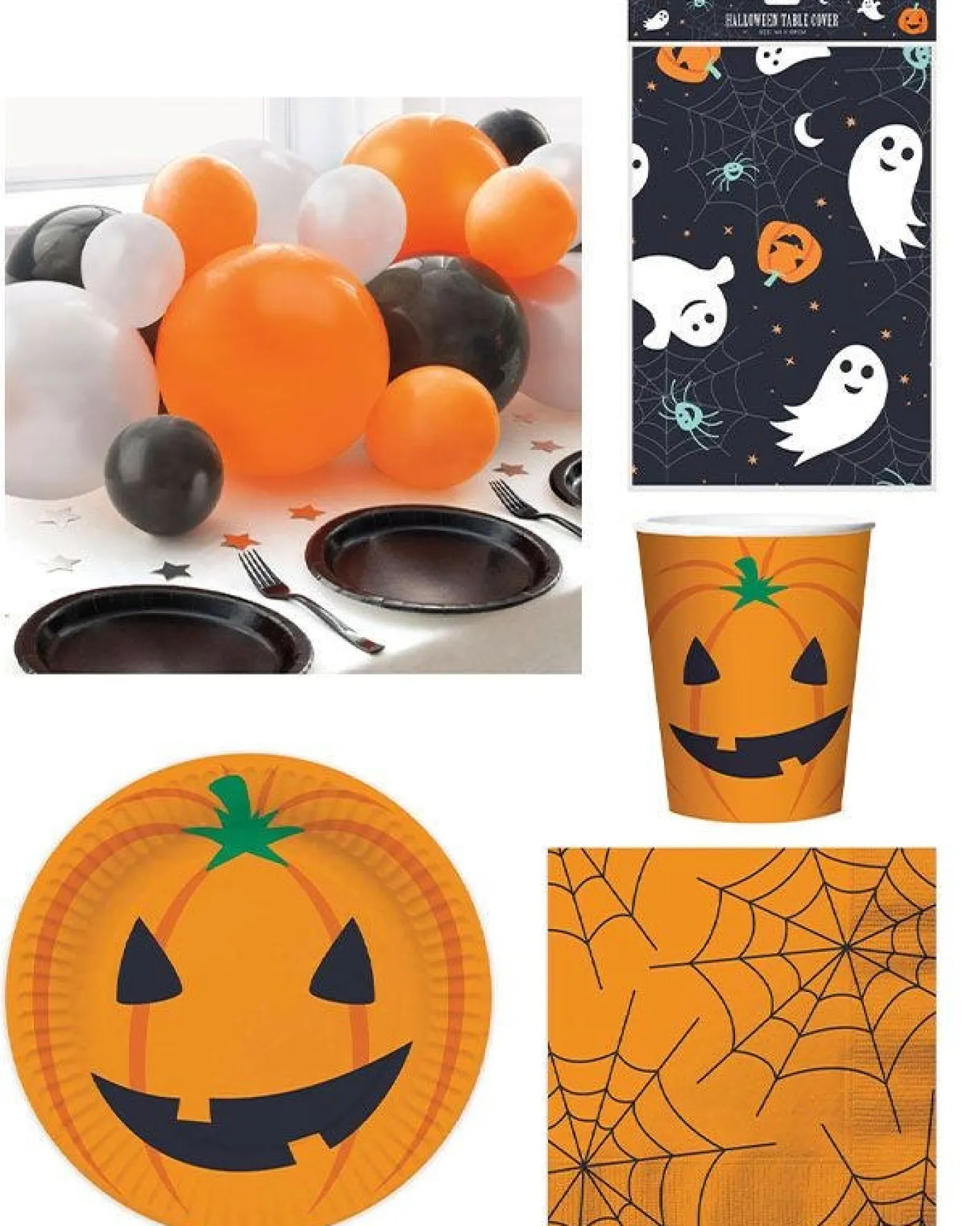Party Delights Tableware<Pumpkin Fun Tableware & Decoration Kit