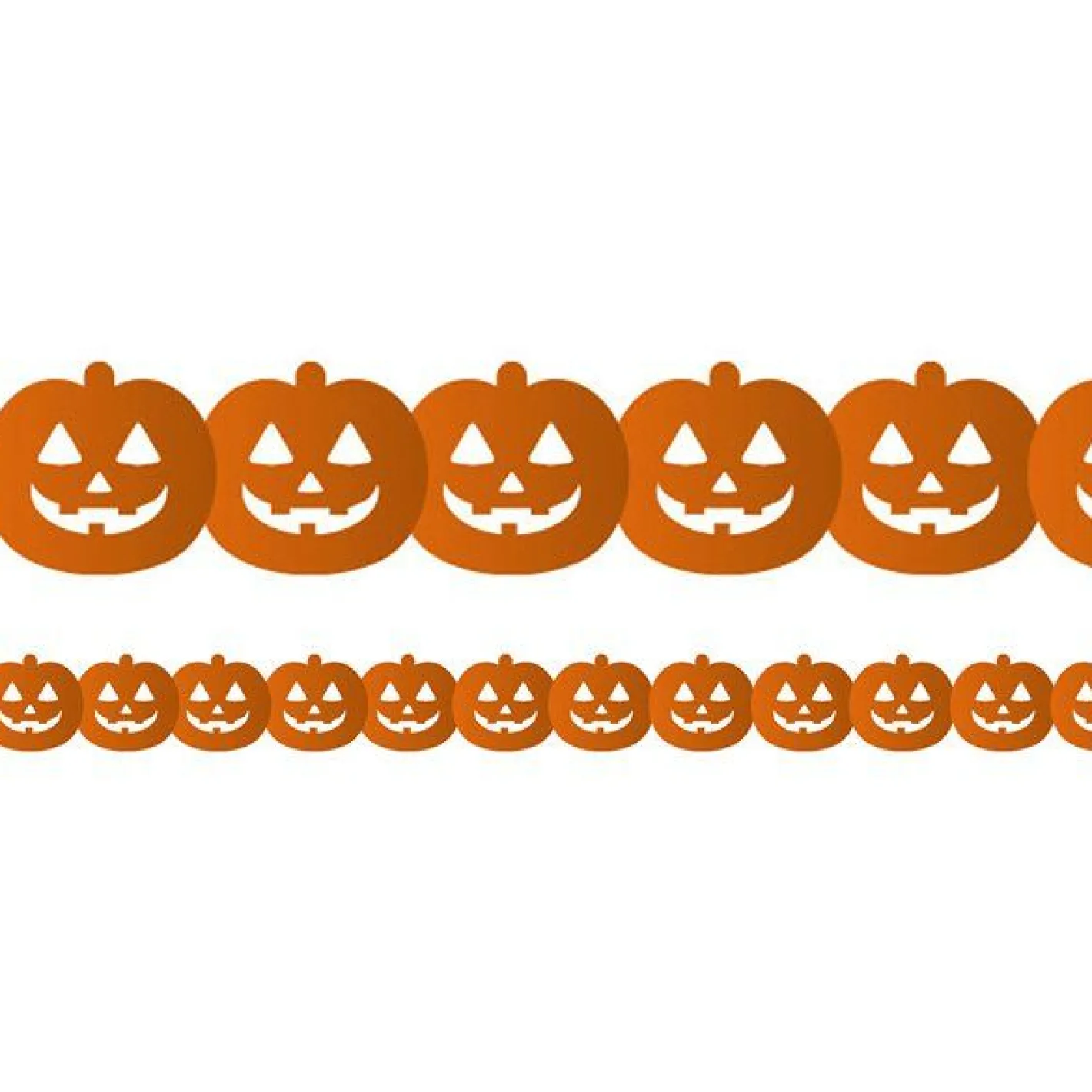Party Delights Hanging Decorations<Pumpkin Tissue Paper Garland - 3M
