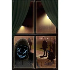 Party Delights Window & Door Decorations<Purge Window Decoration - 80 X 120Cm