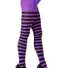 Women's Party Delights Women's<Purple & Black Tights - Adult Plus Size