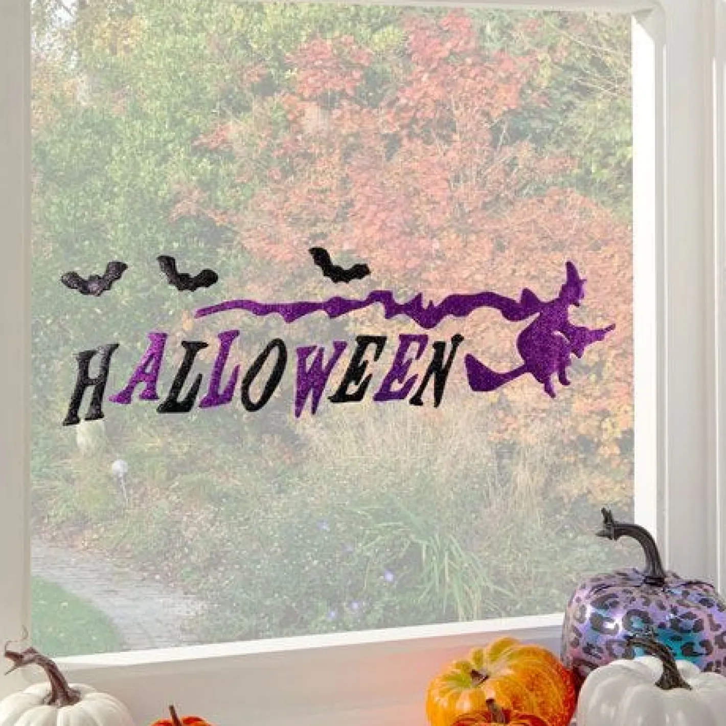Party Delights Window & Door Decorations<Purple Halloween Gel Clings - 15.5Cm X 53Cm