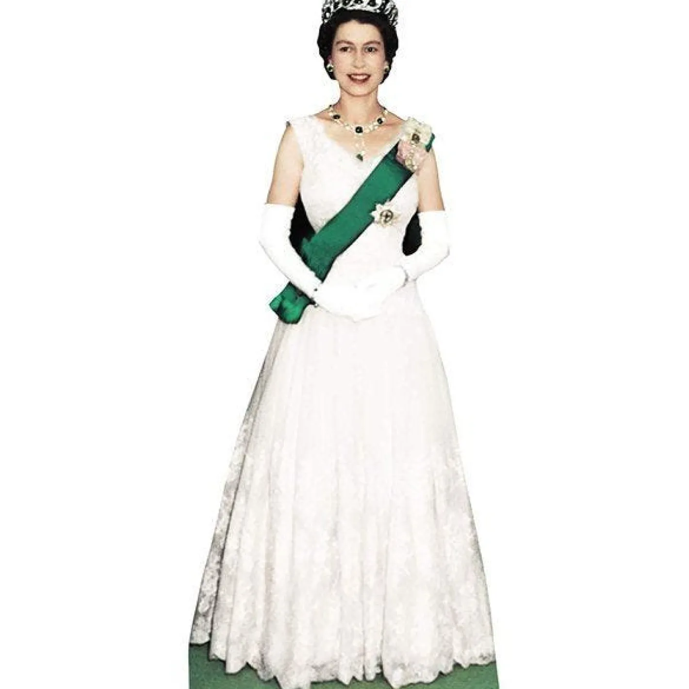 Queen Elizabeth 1954 Coronation Carboard Cutout - 181Cm X 74Cm<Party Delights Online