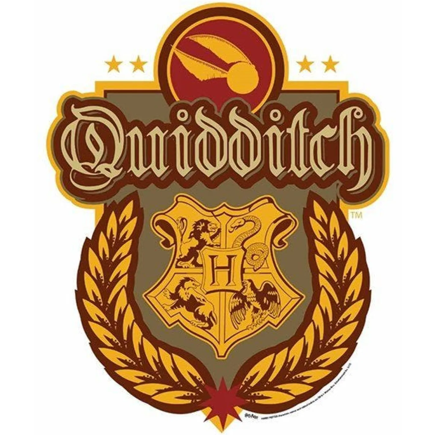 Quidditch Crest Wall Cardboard Cutout - 170Cm X 30Cm<Party Delights Outlet