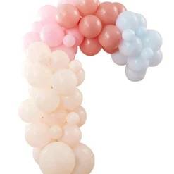 Rainbow Balloon Arch Backdrop - 75 Balloons<Party Delights Hot