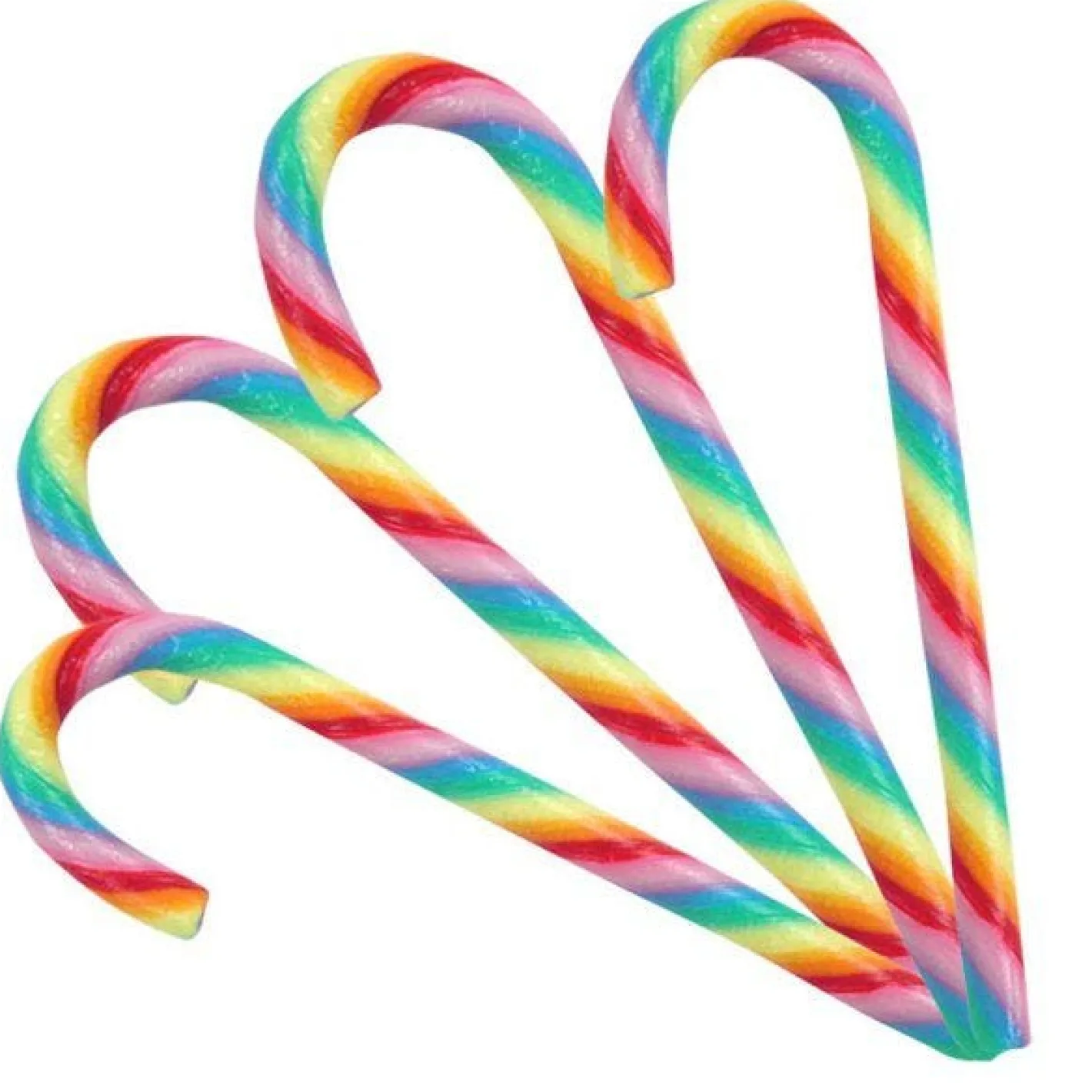 Rainbow Candy Cane - Fruit Flavour - 28G<Party Delights Best