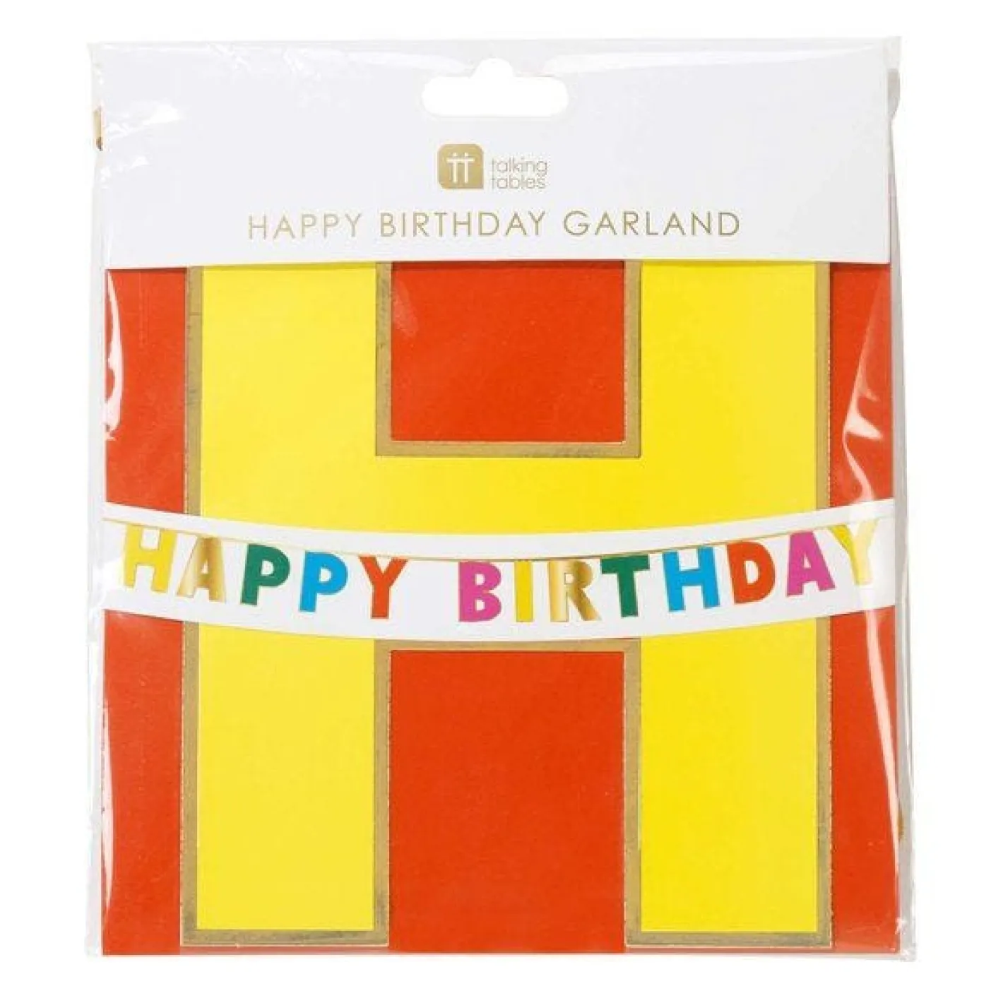 Rainbow Happy Birthday Paper Garland - 3M<Party Delights Online