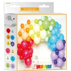 Rainbow Latex Balloon Arch Garland - 78 Balloons<Party Delights Hot
