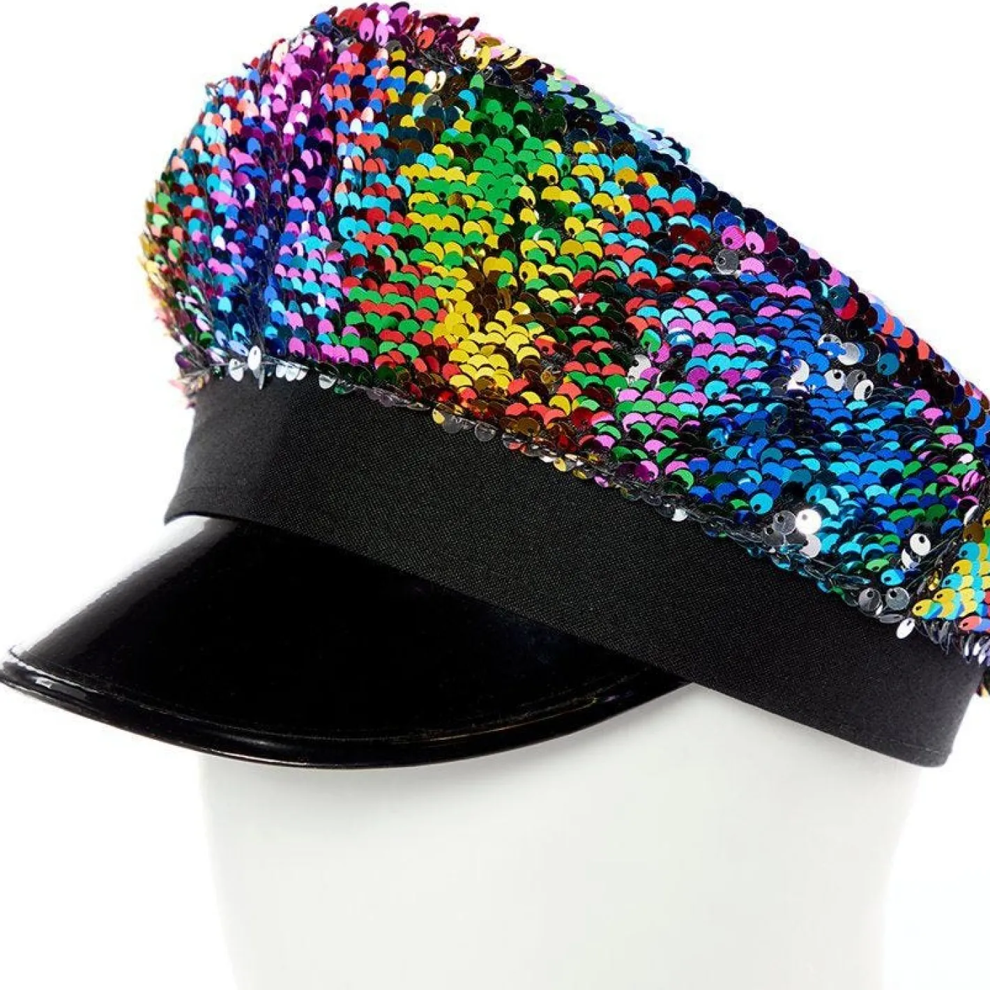 Rainbow Sequin Peak Hat<Party Delights Outlet