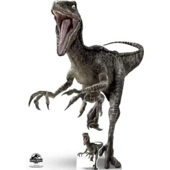Raptor Blue Dinosaur Cardboard Cutout - 135Cm X 93Cm<Party Delights Online