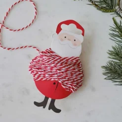 Party Delights Gift Wrapping<Red & White Christmas Twine - 10M