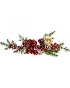 Party Delights Tableware<Red Berry And Pine Foliage Swag - 57Cm