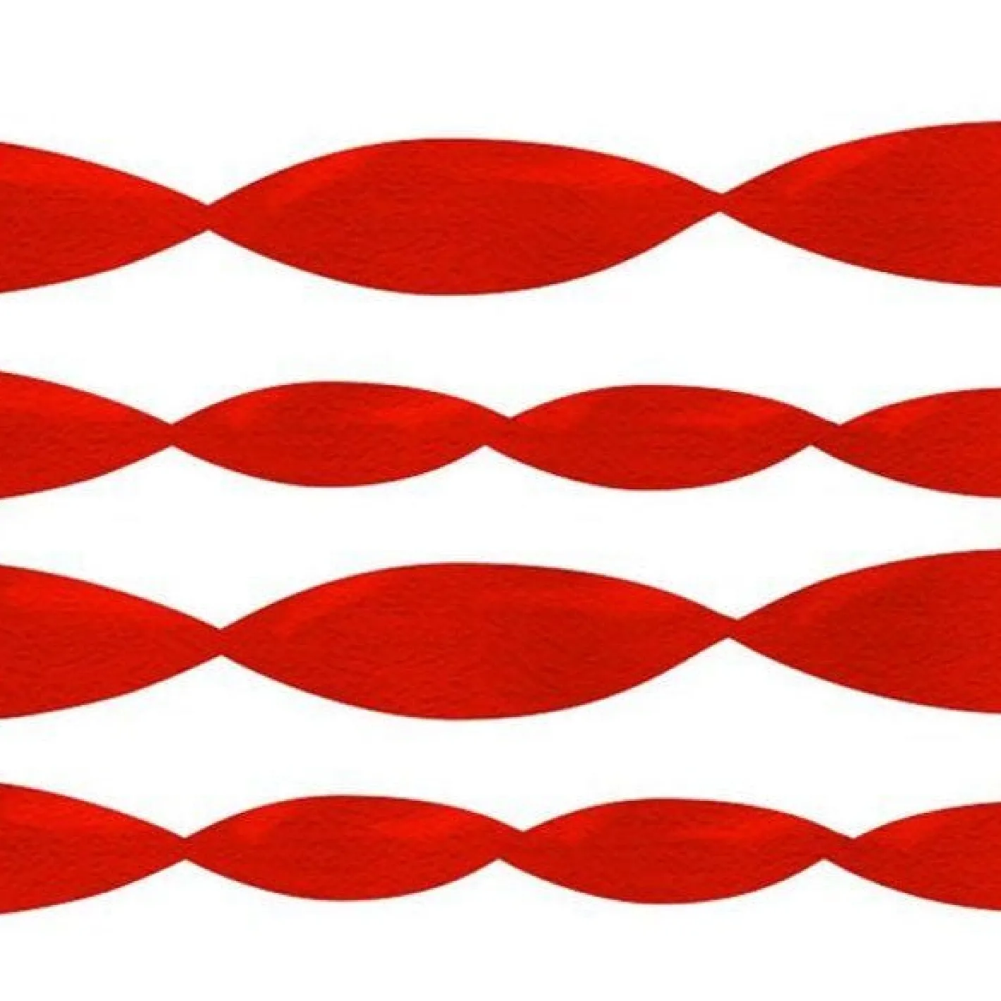 Red Crepe Paper Streamer - 24M<Party Delights Discount