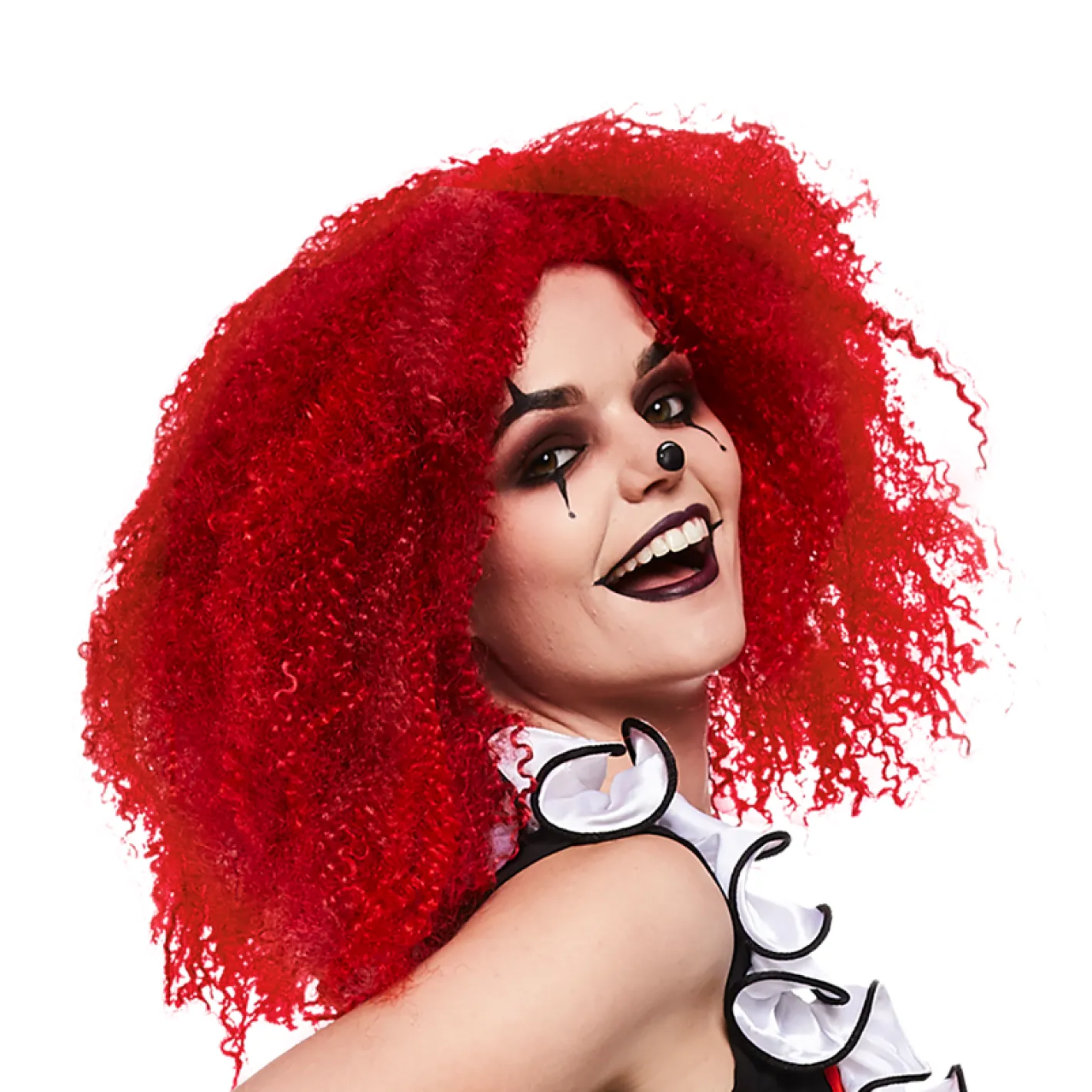 Red Crimped Wig<Party Delights Best