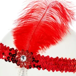 Red Flapper Headband<Party Delights New