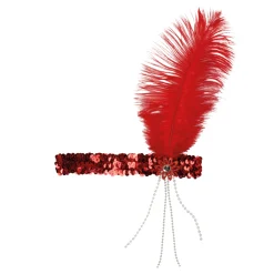 Red Flapper Headband<Party Delights New