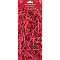 Party Delights Gift Wrapping<Red Glimmer Shredded Tissue Paper (20G Pack)