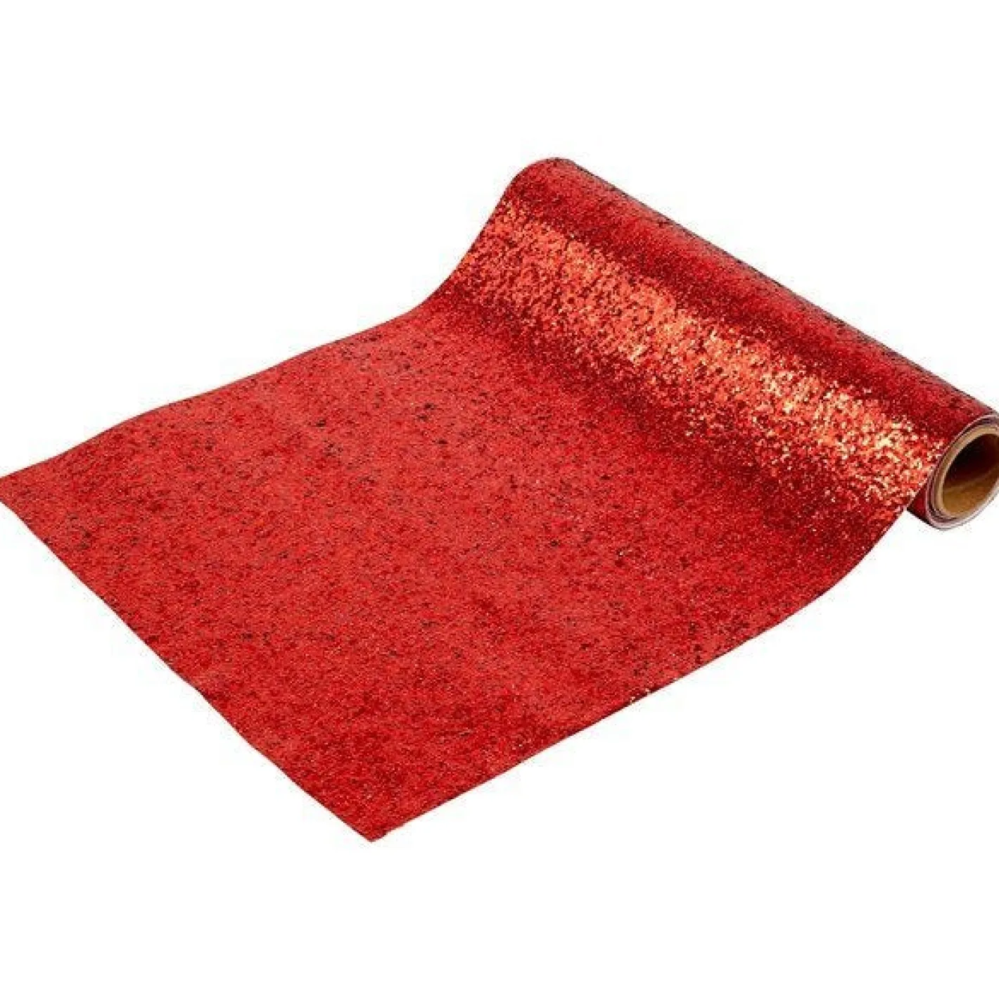 Party Delights Tableware<Red Glitter Table Runner - 1.8M