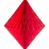 Red Honeycomb Diamond Decoration - 30Cm<Party Delights Online