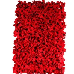 Red Hydranga Flower Wall - 40X60Cm<Party Delights Best