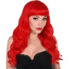 Party Delights Sexy<Red Long Curly Wig